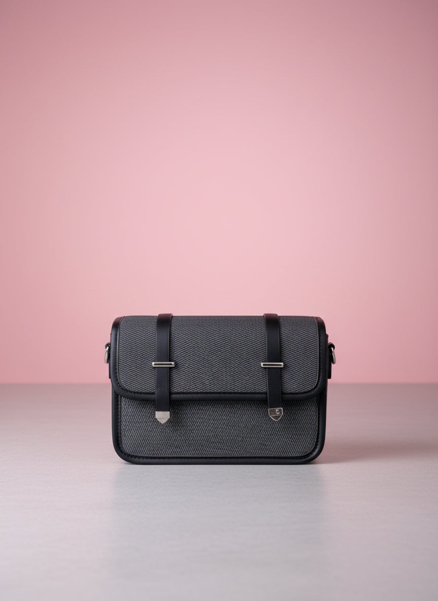THE NOIR LOCK SATCHEL BAG