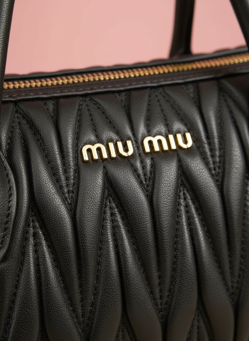 Miu Miu Matelassé leather handbag (pre-loved)
