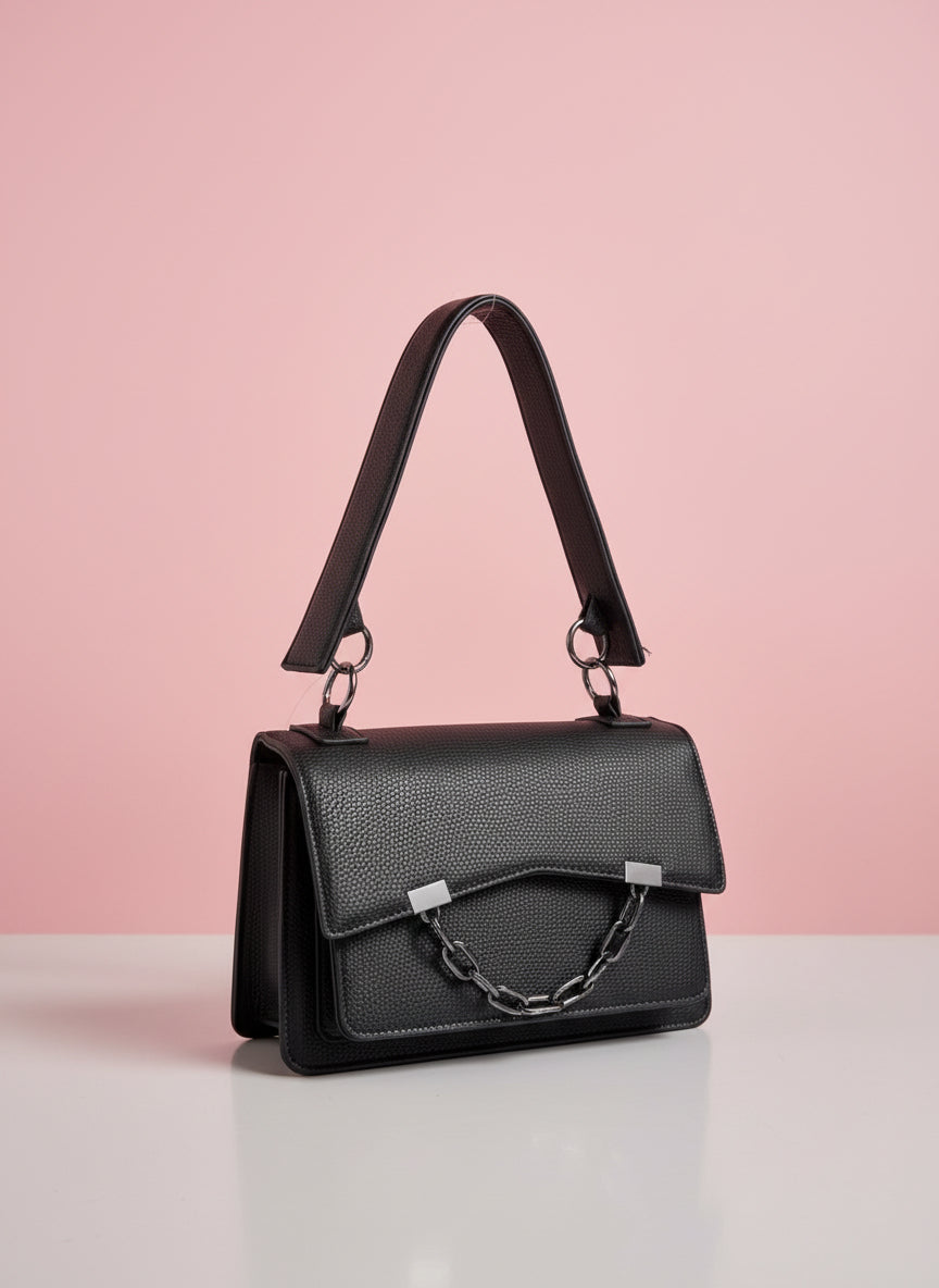 ELEGANT SATCHEL BAG W/ BELT